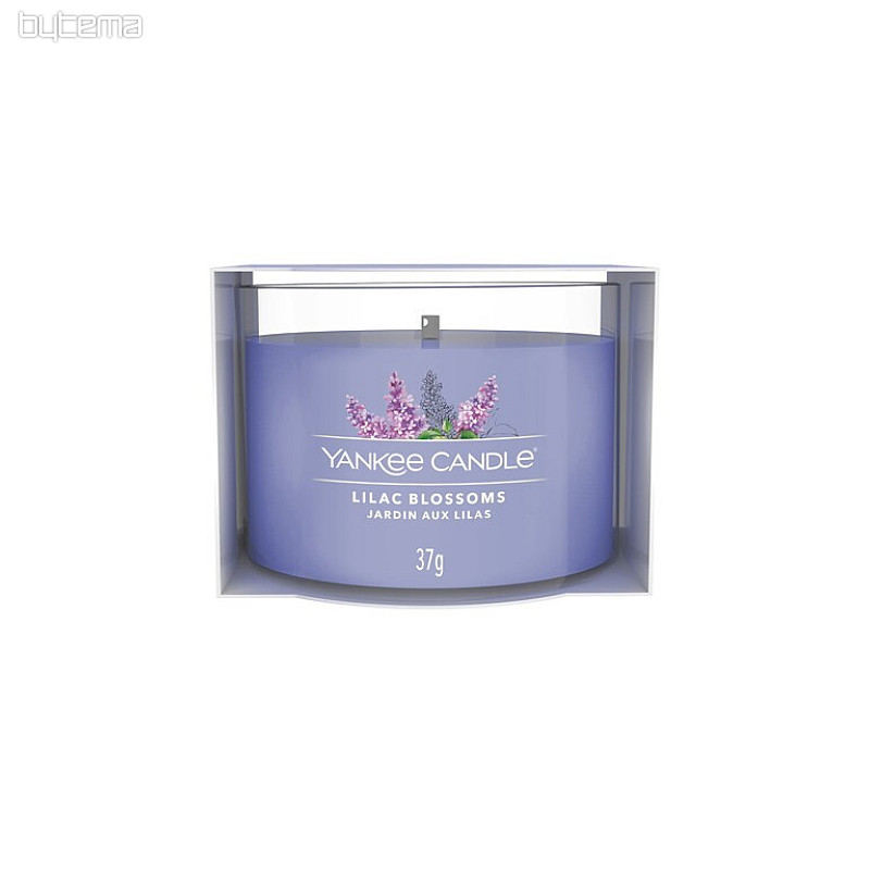 sviečka YANKEE CANDLE vôňa LILAC BLOSSOMS V SKLE 37g