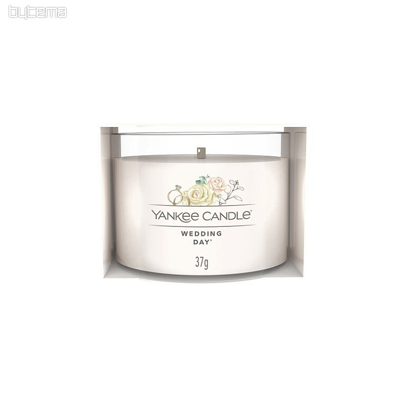 sviečka YANKEE CANDLE vôňa WEDDING DAY v skle